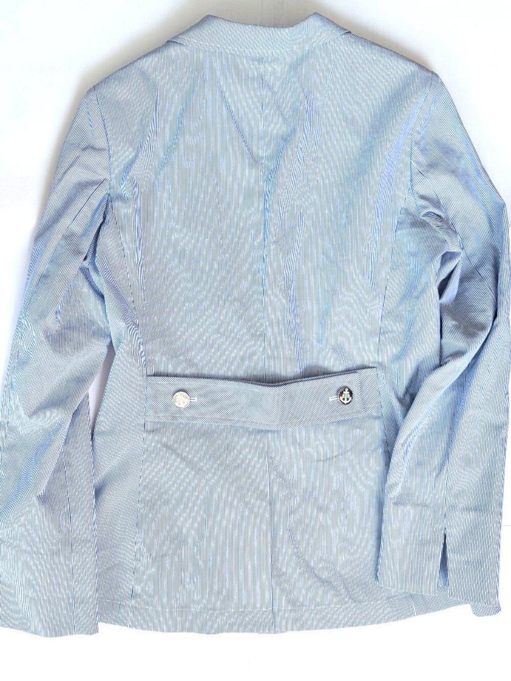 Brooks Brothers Light Blue Seersucker Women's Blazer Striped Work Jacket 8 - Picture 3 of 5